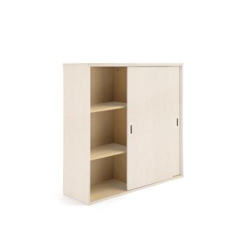 Kancelárska skriňa s posuvnými dverami MODULUS XL, 1200x1200 mm, breza obrázok