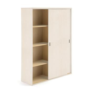 Kancelárska skriňa s posuvnými dverami MODULUS XL, 1600x1200 mm, breza obrázok