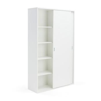 Kancelárska skriňa s posuvnými dverami MODULUS XL, 2000x1200 mm, biela obrázok