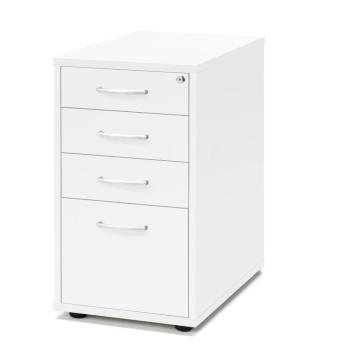 Kancelársky kontajner FLEXUS, 4 zásuvky, 720x400x600 mm, biely obrázok