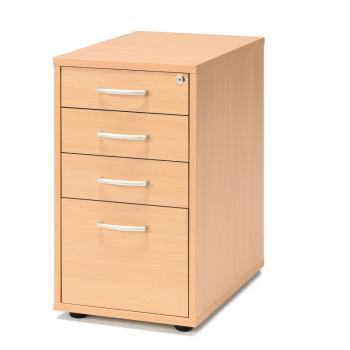 Kancelársky kontajner FLEXUS, 4 zásuvky, 720x400x600 mm, buk obrázok