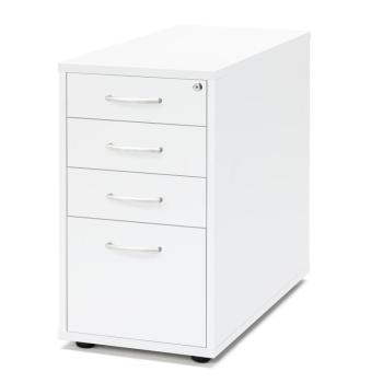 Kancelársky kontajner FLEXUS, 4 zásuvky, 720x400x800 mm, biely obrázok