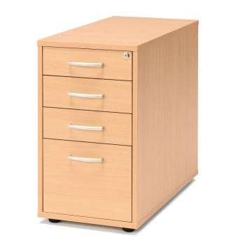Kancelársky kontajner FLEXUS, 4 zásuvky, 720x400x800 mm, buk obrázok