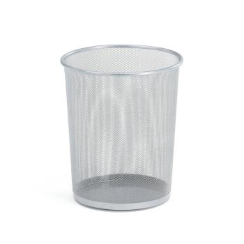 Kancelársky kôš na odpadky, okrúhly, strieborný obrázok
