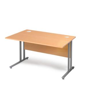 Kancelársky pracovný stôl FLEXUS, rovný, 1200x800 mm, buk obrázok