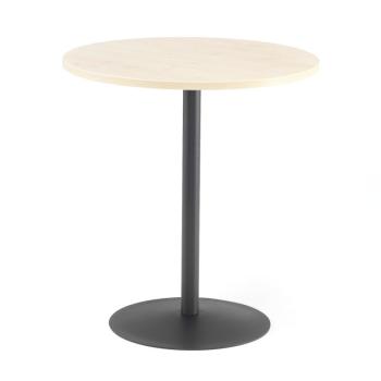 Kaviarenský stôl ASTRID, Ø 700 x V 735 mm, breza / čierna obrázok