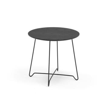Kaviarenský stolík IRIS, výška 460 mm, čierna / čierna obrázok