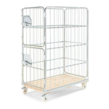 Klietkový vozík s brzdami JORDAN, nosnosť 450 kg, 1700x745x1195 mm obrázok