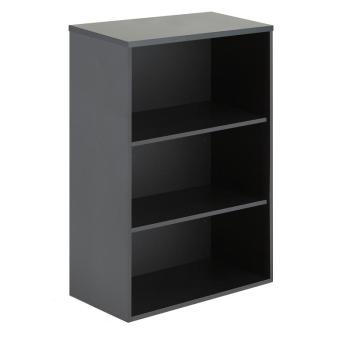 Knižnica MODULUS, 2 police, 1200x800x400 mm, čierna obrázok