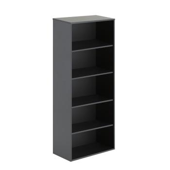 Knižnica MODULUS, 4 police, 2000x800x400 mm, čierna obrázok