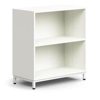Knižnica QBUS, 1 polica, na nožičkách, 868x800x400 mm, biela obrázok
