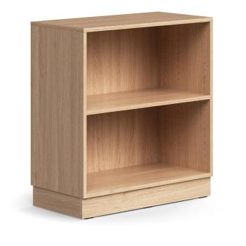 Knižnica QBUS, 1 polica, so soklom, 868x800x400 mm, dub obrázok