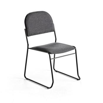 Konferenčná stolička DAWSON, šedá tkanina obrázok