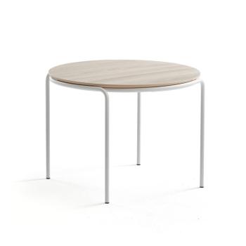 Konferenčný stolík ASHLEY, Ø770 x 530 mm, biela, jaseň obrázok