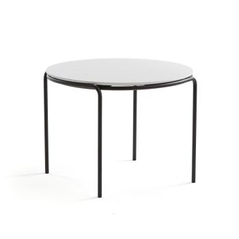 Konferenčný stolík ASHLEY, Ø770 x 530 mm, čierna, biela obrázok