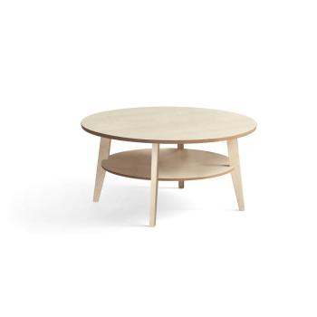 Konferenčný stolík HOLLY, Ø 1000x500 mm, breza obrázok