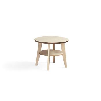 Konferenčný stolík HOLLY, Ø 600x500 mm, breza obrázok