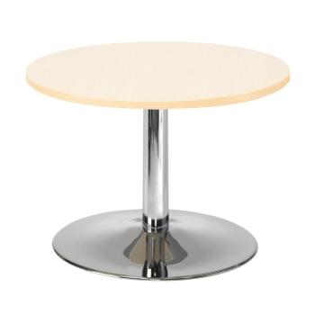 Konferenčný stolík MONTY, Ø700 mm, breza / chróm obrázok