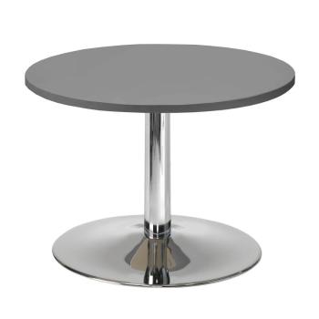 Konferenčný stolík MONTY, Ø700 mm, šedá / chróm obrázok