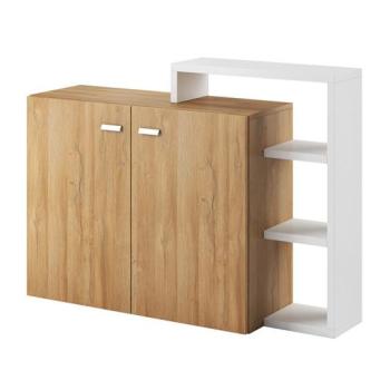 KONSIMO Komoda BOTA biely dub 130 x 98 x 37 cm obrázok