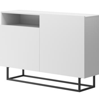KONSIMO Komoda MORIO biela 120 x 82 x 37 cm obrázok