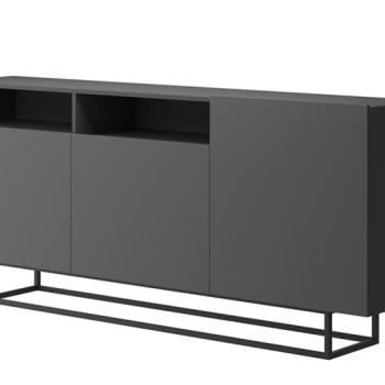 KONSIMO Komoda MORIO grafit 180 x 82 x 37 cm obrázok