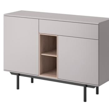 KONSIMO Komoda NISSO 1 zásuvka sivý dub 125 x 89 x 40 cm obrázok