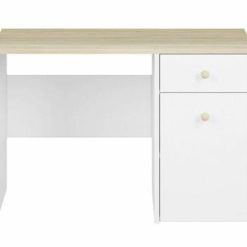 KONSIMO Písací stôl BUBO buk biely 117 x 79 x 51 cm obrázok