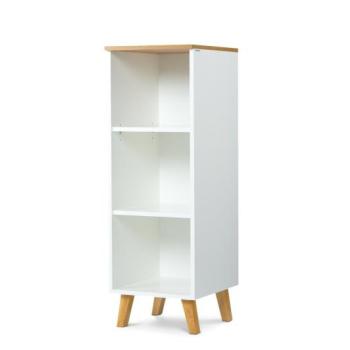 KONSIMO Regál FRISK 3 police biely 40 x 117 x 46 cm obrázok