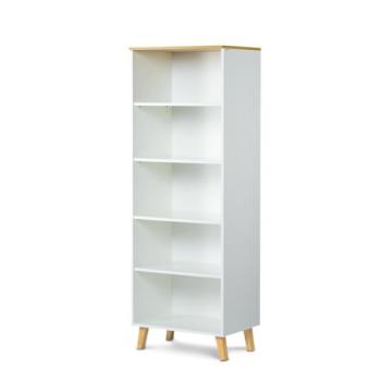 KONSIMO Regál FRISK 5 políc biely 65 x 182 x 46 cm obrázok