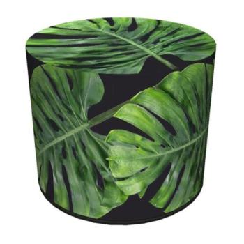 KONSIMO Taburet RASIL vzor monstera 2 obrázok