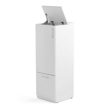 Kôš na triedenie odpadu FAHRENHEIT, 1 zásuvka, biely, 1 kôš + 2x10 L box obrázok