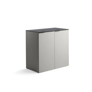 Koše na triedenie odpadu CELSIUS, šedý, 120L + 90L kôš, 21L + 10L box obrázok