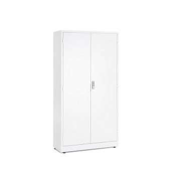 Kovová skriňa SAFE, s elektronickým zámkom, 1900x1000x400 mm, biela obrázok