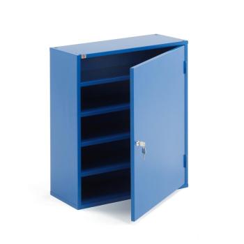 Kovová skrinka SERVE, bez plastových boxov, 800x660x275 mm, modrá obrázok