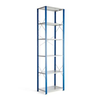 Kovový regál MIX, základná sekcia, 3000x800x500 mm obrázok