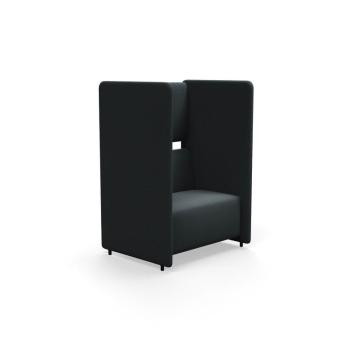 Kreslo CLEAR SOUND, 1,5-miestne, látka Focus Melange, antracit obrázok