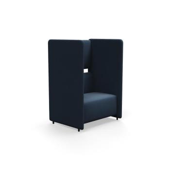Kreslo CLEAR SOUND, 1,5-miestne, látka Focus Melange, navy blue obrázok