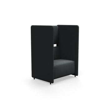 Kreslo CLEAR SOUND, 1,5-miestne, látka Pod CS, antracit obrázok