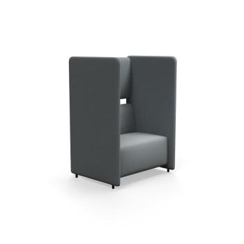 Kreslo CLEAR SOUND, 1,5-miestne, látka Pod CS, striebornošedá obrázok