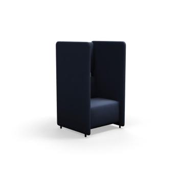 Kreslo CLEAR SOUND, 1-miestne, látka Focus Melange, navy blue obrázok