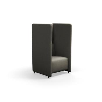 Kreslo CLEAR SOUND, 1-miestne, látka Pod CS, šedohnedá obrázok