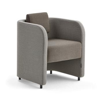 Kreslo COMFY, na nožičkách, vlnená tkanina, piesková/hnedá obrázok