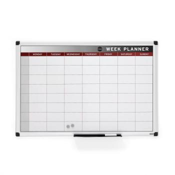 Magnetická plánovacia tabuľa MABEL, 900x600 mm, týždenná obrázok