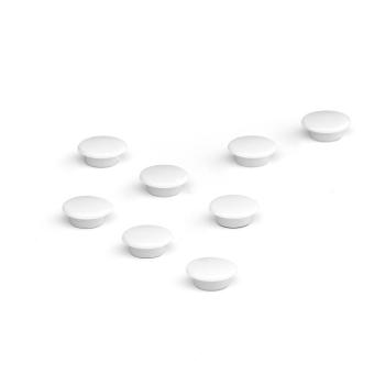 Magnetky, 8 ks, Ø 20 mm, biele obrázok