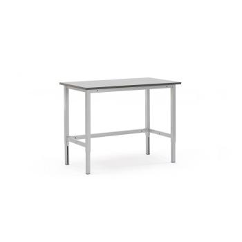 Manuálne výškovo nastaviteľný dielenský stôl MOTION, nosnosť 400 kg, 1200x600 mm obrázok