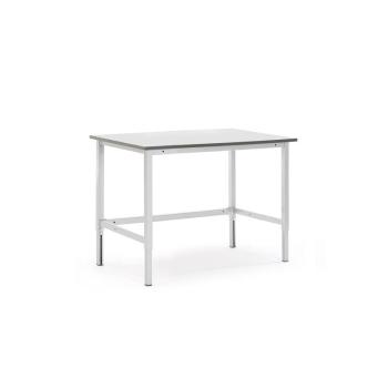 Manuálne výškovo nastaviteľný dielenský stôl MOTION, nosnosť 400 kg, 1200x800 mm obrázok