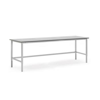 Manuálne výškovo nastaviteľný dielenský stôl MOTION, nosnosť 400 kg, 2500x800 mm obrázok