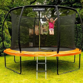 MARIMEX Trampolína Marimex Premium 396 cm + vnútorná ochranná sieť + schodíky + kotviaca sada ZADARMO obrázok