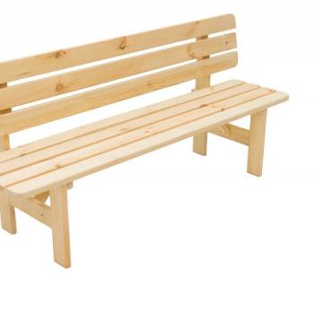 Masívna lavica z borovice drevo 30 mm (rôzne dĺžky) 180 cm obrázok
